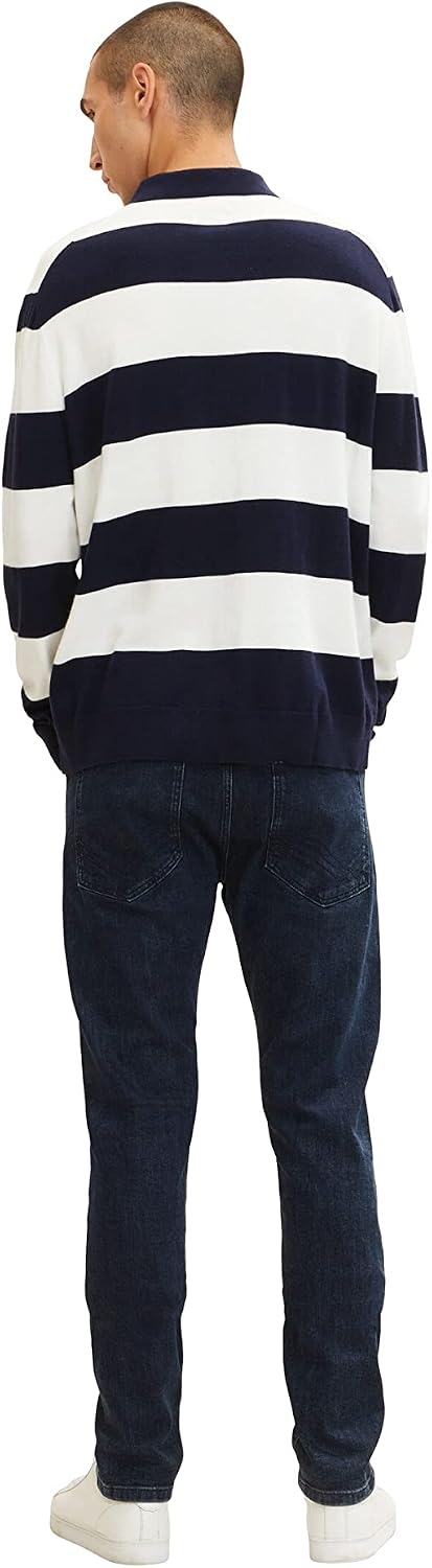 TOM TAILOR Herren Troy Slim Fit Jeans 29W / 30L 10114 - Clean Dark Stone Blue Denim, 29W / 30L 10114