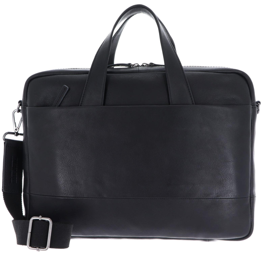 Leonhard Heyden Hamburg - Aktentasche 13" 38 cm Schwarz, Schwarz