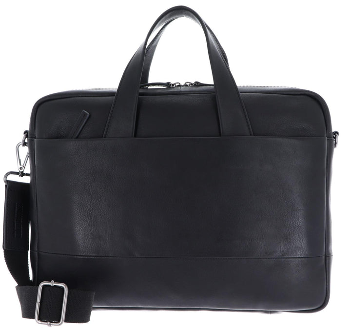 Leonhard Heyden Hamburg - Aktentasche 13" 38 cm Schwarz, Schwarz