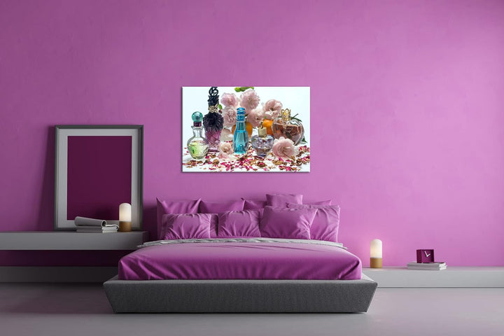 deyoli exotische Parfüms Format: 80x60 als Leinwandbild, Motiv fertig gerahmt auf Echtholzrahmen, Ho