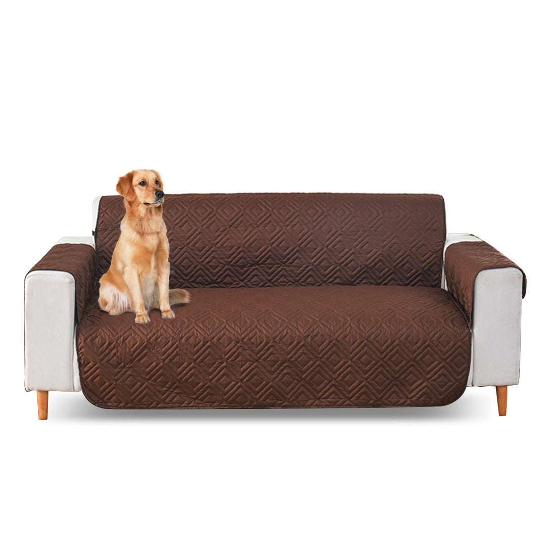 PETCUTE Sofabezug 2 Sitzer Sofabezüge Gesteppter Sofahussen Anti-Rutsch Möbelbeschützer sofaschoner