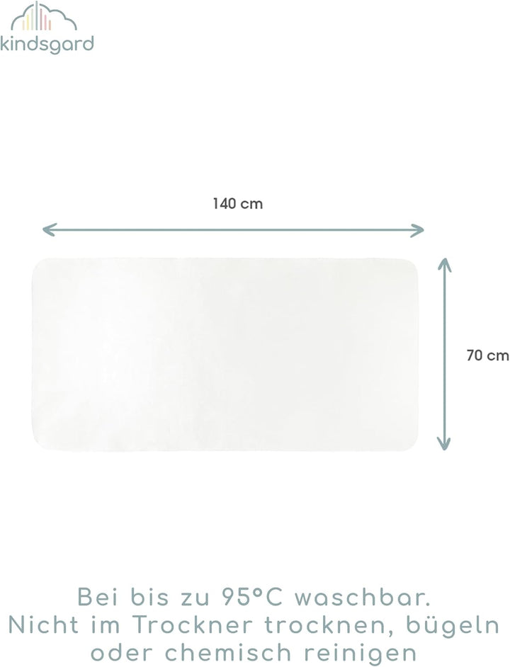 kindsgard Baby Betteinlage/Matratzenschutz tistap - 2er Pack - 70 x 140 cm - 100% Baumwolle - Waschb