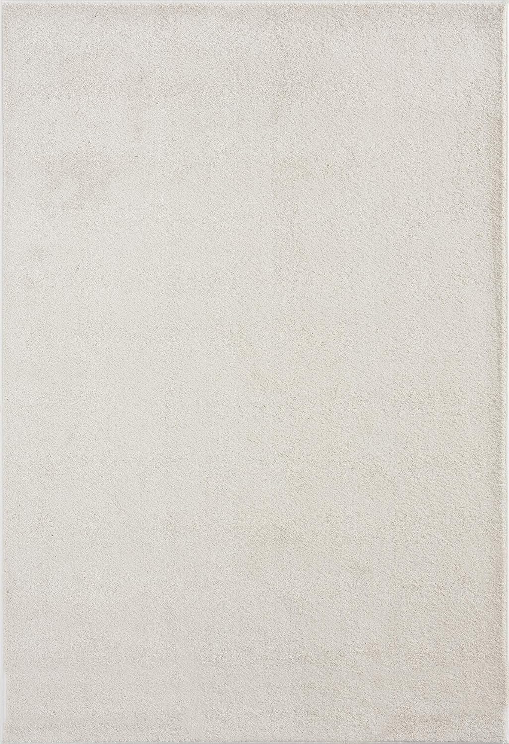 Mia´s Teppiche Emma Wohnzimmer Teppich, Kurzflor, 60x110 cm, Creme Rechteckig Creme 60x110 cm, Recht