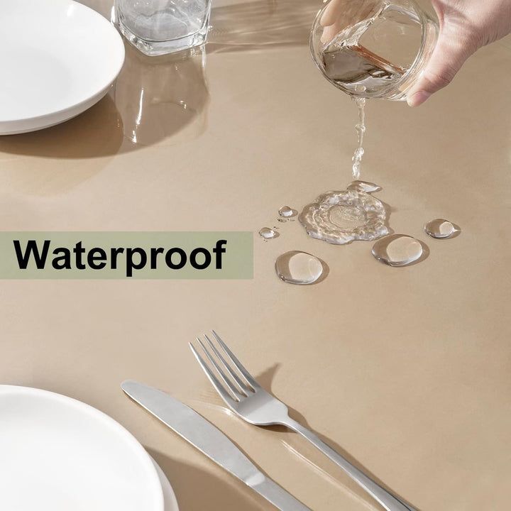 WOLTU Tischdecke 2 mm Wasserdicht Transparent | Durchsichtige Tischfolie aus PVC | Rechteckiger Tisc