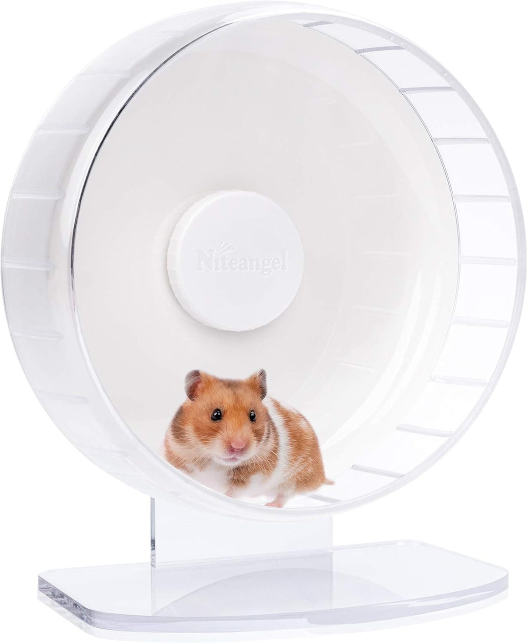 Niteangel Super-leise Hamsterräder - Leise Spinner-Hamsterräder mit verstellbarem Ständer für Zwergh