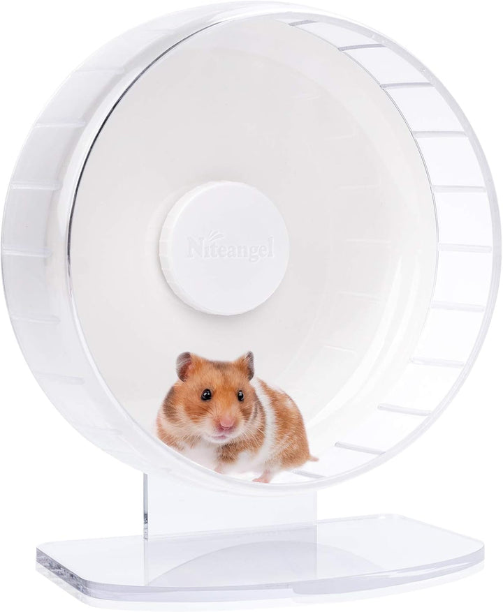 Niteangel Super-leise Hamsterräder - Leise Spinner-Hamsterräder mit verstellbarem Ständer für Zwergh