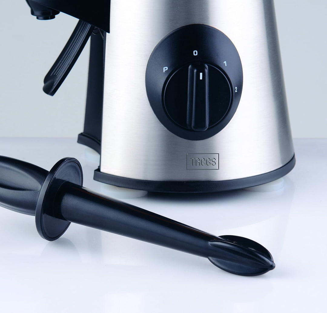Trebs Standmixer aus rostfreiem Edelstahl 1,7 l, 500 Watt, mit Ausgiesser und inkl. Rührstab, einfac