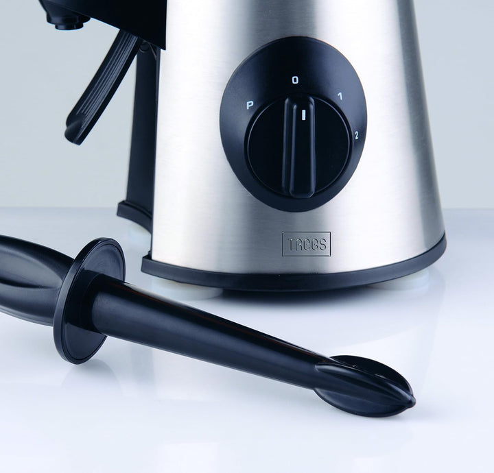 Trebs Standmixer aus rostfreiem Edelstahl 1,7 l, 500 Watt, mit Ausgiesser und inkl. Rührstab, einfac