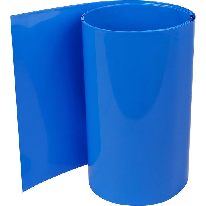ISOLATECH PVC Schrumpfschlauch Meterware blau ohne Kleber Flachmass 175mm (Ø111,4mm) 10 Meter Schrum