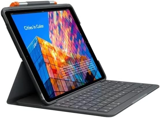 Logitech SLIM FOLIO iPad Air (3. Generation) Tastatur-Case mit integrierter kabelloser Tastatur (Mod