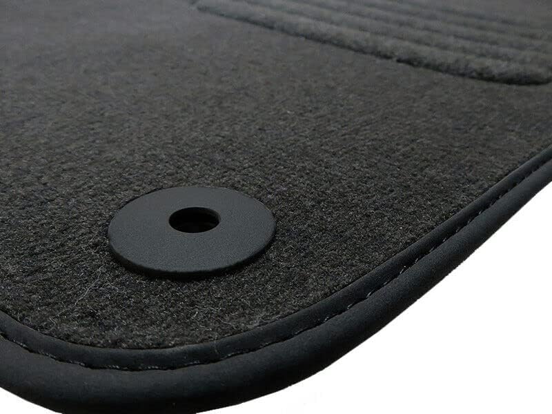 Premium Velourmattenset für Cupra Born ab Bj. 2021 PREM runde Befestigungen Mit Absatzschoner Passfo