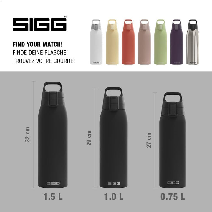 SIGG - Isolierte Trinkflasche - Thermosflasche Shield Therm One Black kohlensäurehaltige Getränke -