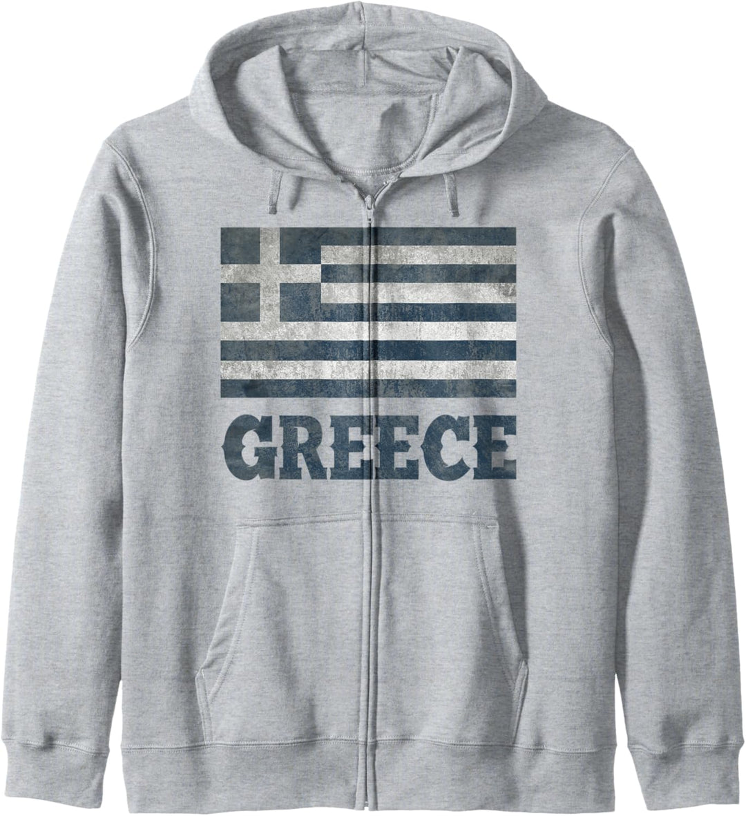 Griechische Flagge Greece Vintage Kapuzenjacke