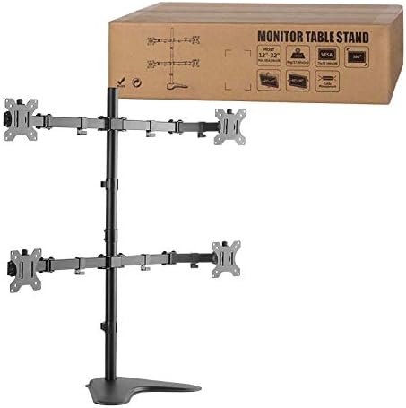 LogiLink BP0046 4-fach Monitor-Schreibtischständer 33-81,3 cm (13-32 Zoll) schwarz