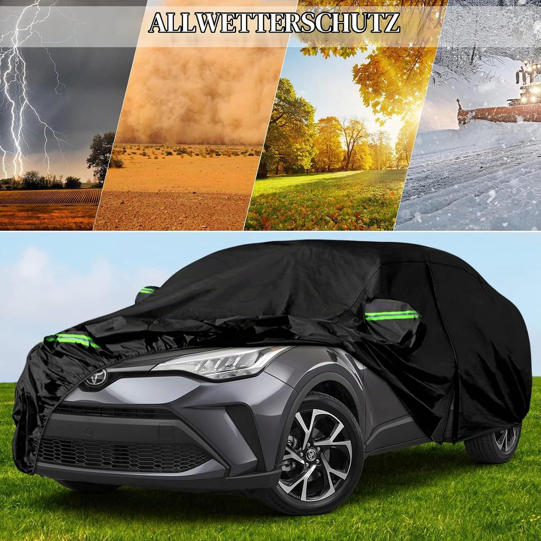 Autoabdeckung Wasserdicht Ersatz für Toyota C-HR Hatchback 2016-2023, Vollgarage Autoplane Staubdich