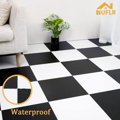 Vinylboden Selbstklebend PVC Bodenbelag Selbstklebend Fliesen Vinyl Bodenaufkleber Wasserdicht für K