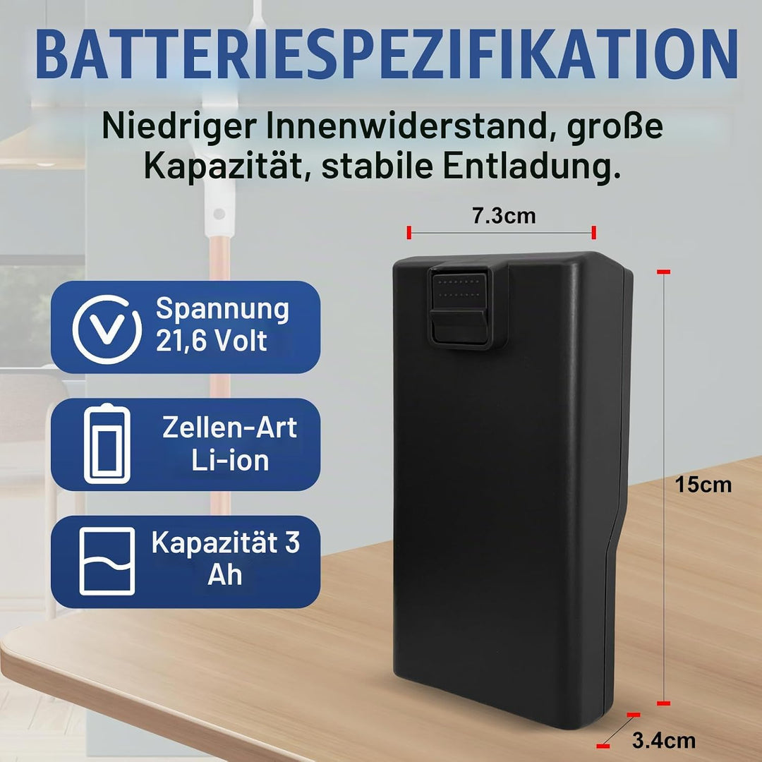 Akku für Genius Invictus X5 Staubsauger, Kompatibel mit Genius Invictus Staubsauger Modell A28088, A