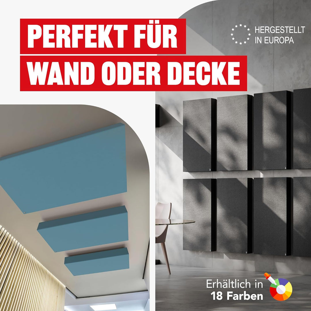 Addictive Sound Schalldämmung Wand 50x50x11 cm Premium - Akustikpaneele Wand - Schallabsorber Bild -