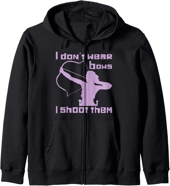 Lustiger Bogenschiessen-Bogen I Don't Wear Bows I Shoot Them Kapuzenjacke