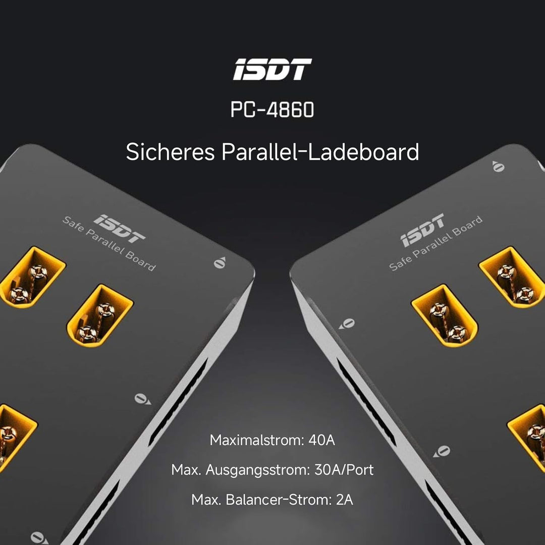 ISDT PC-4860S Lipo Akku Parallel Ladekarte,RC Lipo Balanced Parallel Charging Board,Sicher Parallel