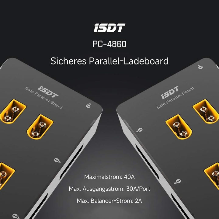 ISDT PC-4860S Lipo Akku Parallel Ladekarte,RC Lipo Balanced Parallel Charging Board,Sicher Parallel