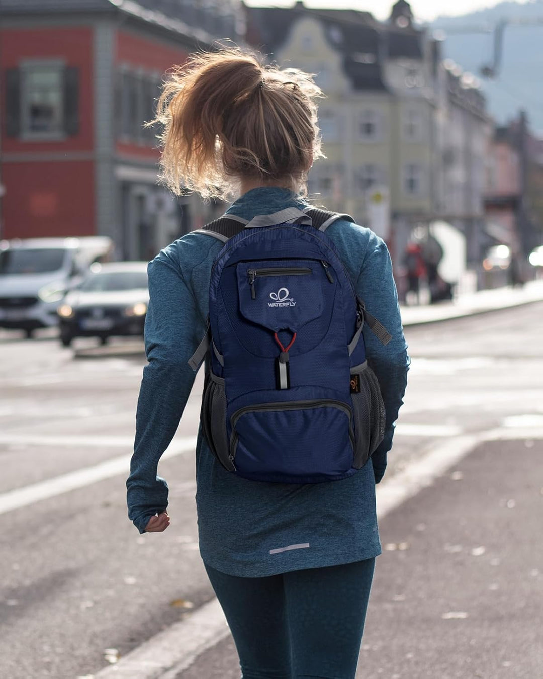 WATERFLY Ultraleicht Faltbar Klein Rucksack: 20L Leicht Packable Wanderrucksack Tagesrucksack Trekki
