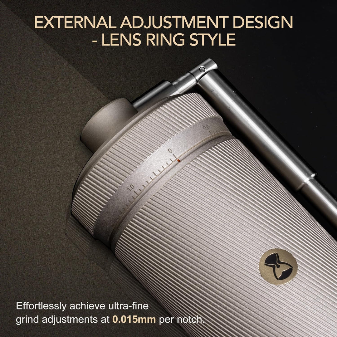 TIMEMORE Chestnut S3 Manual Kaffeemühle, mit numerischer externer Einstellung, Vollmetallgehäuse und