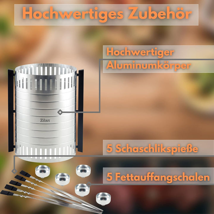 Schaschlik Grill Kebap Grill Döner Grill Schaschlikgrill Elektrogrill Tischgrill Kebap Maker Partygr