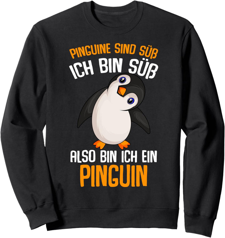 Pinguine sind süss Kinder Mädchen Damen Penguin Sweatshirt