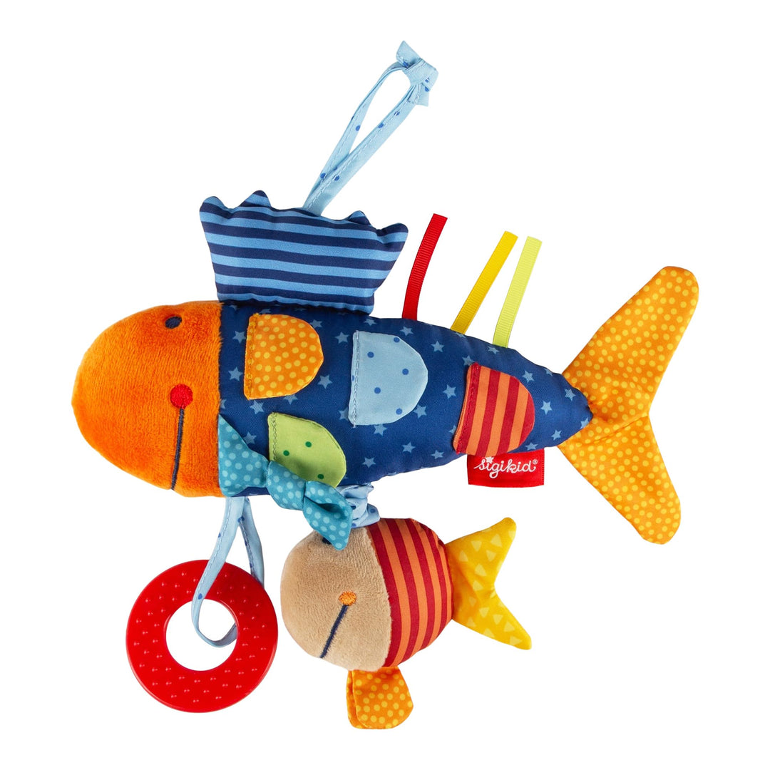 SIGIKID 40104 Aktiv-Fisch Baby Activity PlayQ Mädchen und Jungen Babyspielzeug empfohlen ab 3 Monate