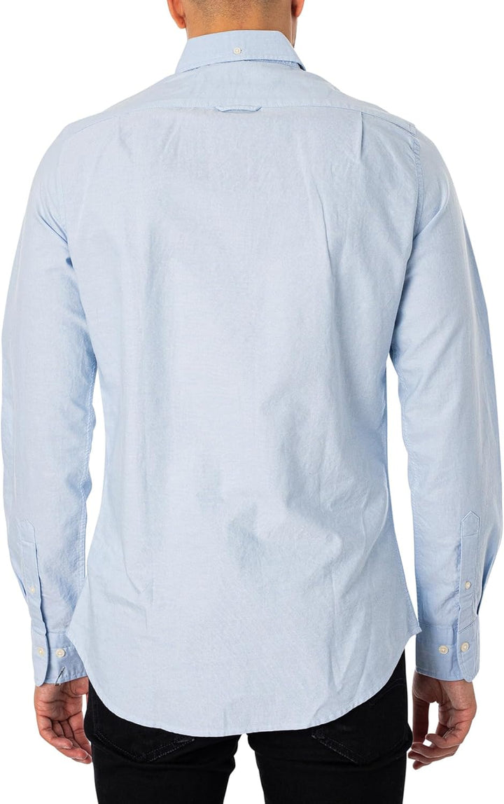 GANT Herren Slim Oxford Shirt Hemd L Light Blue, L Light Blue