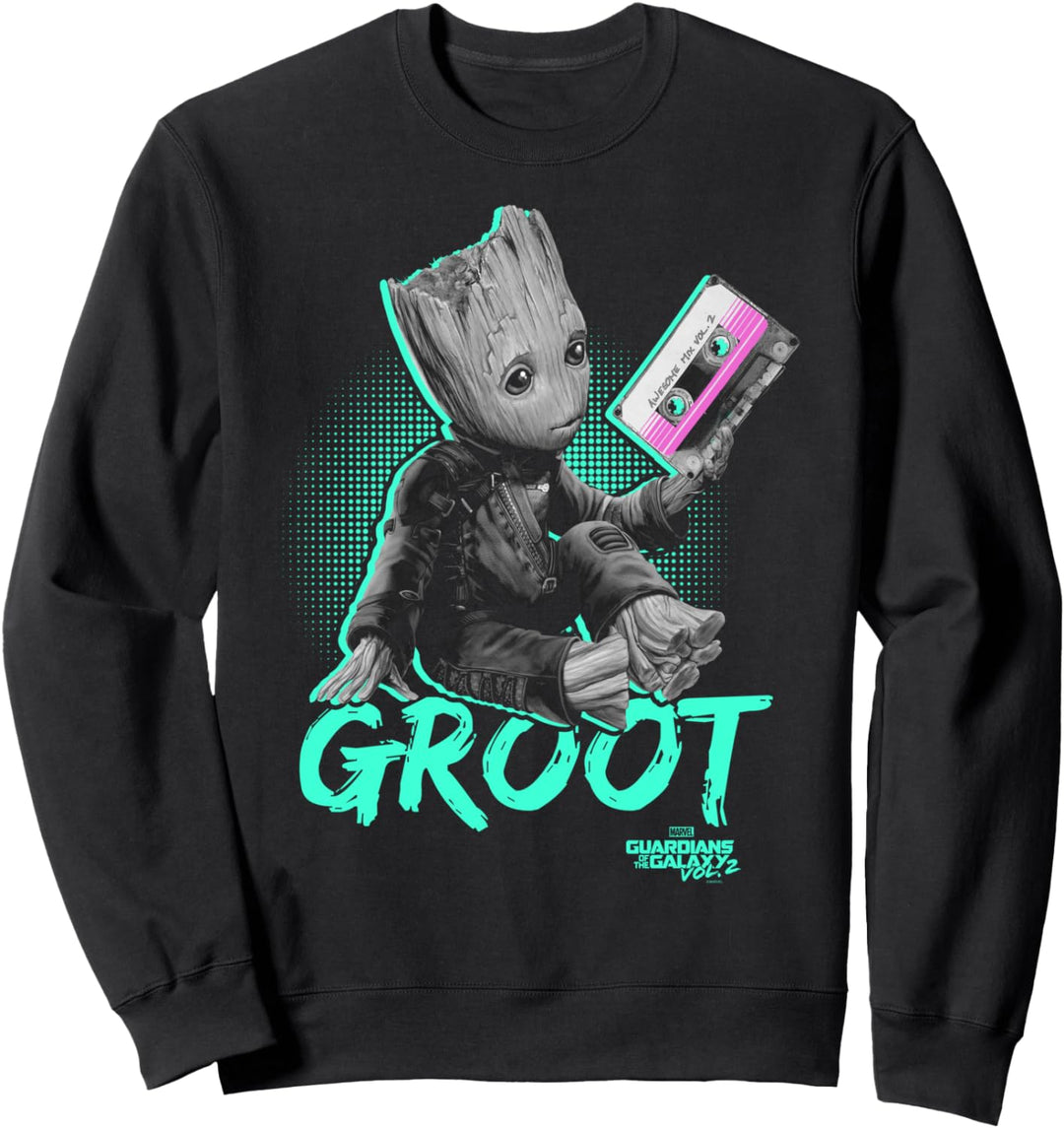 Marvel Guardians Of The Galaxy Groot Tape Portrait Sweatshirt