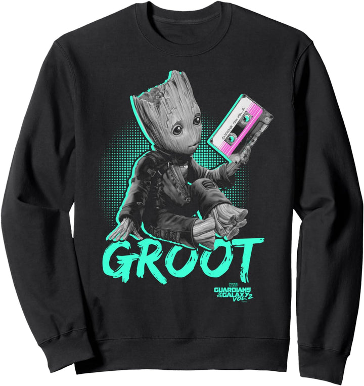 Marvel Guardians Of The Galaxy Groot Tape Portrait Sweatshirt