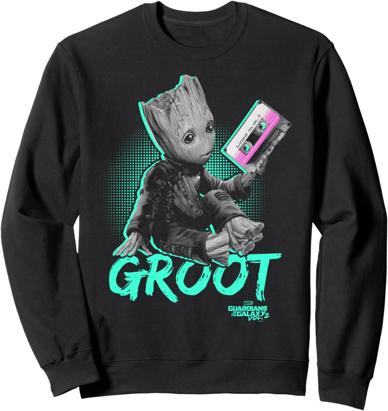 Marvel Guardians Of The Galaxy Groot Tape Portrait Sweatshirt