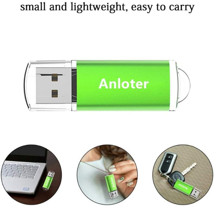 Anloter 50 Stück USB-Flash-Laufwerk Memory Flash Stick Pen Drive Daumen Speicher Speicher für Comput