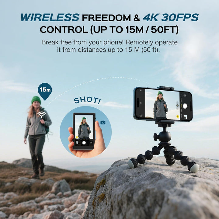 Magnetischer Telefon Vlog Selfie Monitor Bildschirm mit Touchscreen-Steuerung, HD Wireless Bluetooth