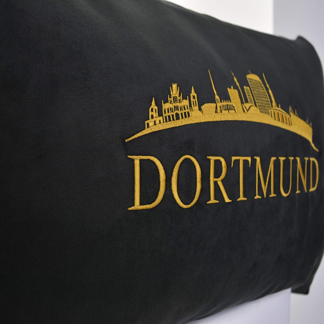 Skyline Dortmund Kissen mit Bezug & Motiv 40x60cm Stadt/City Deutschland Geschenk Souvenir Wohnzimme