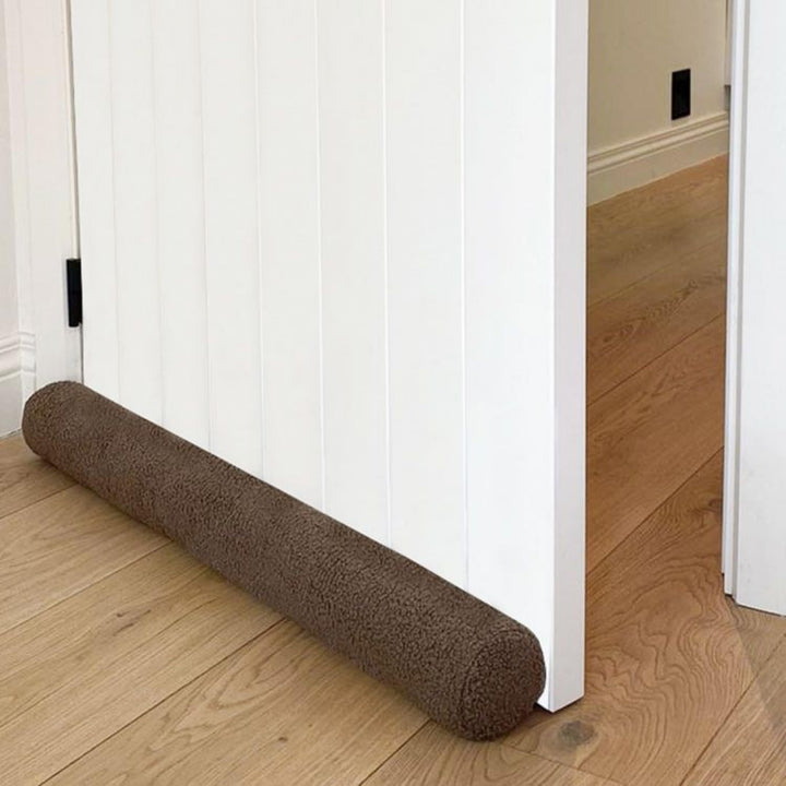 Rori Magnetischer Zugluftstopper für Türen 90cm - Zugluftstopper Teddy - Türdichtung Taupe - Zugstop