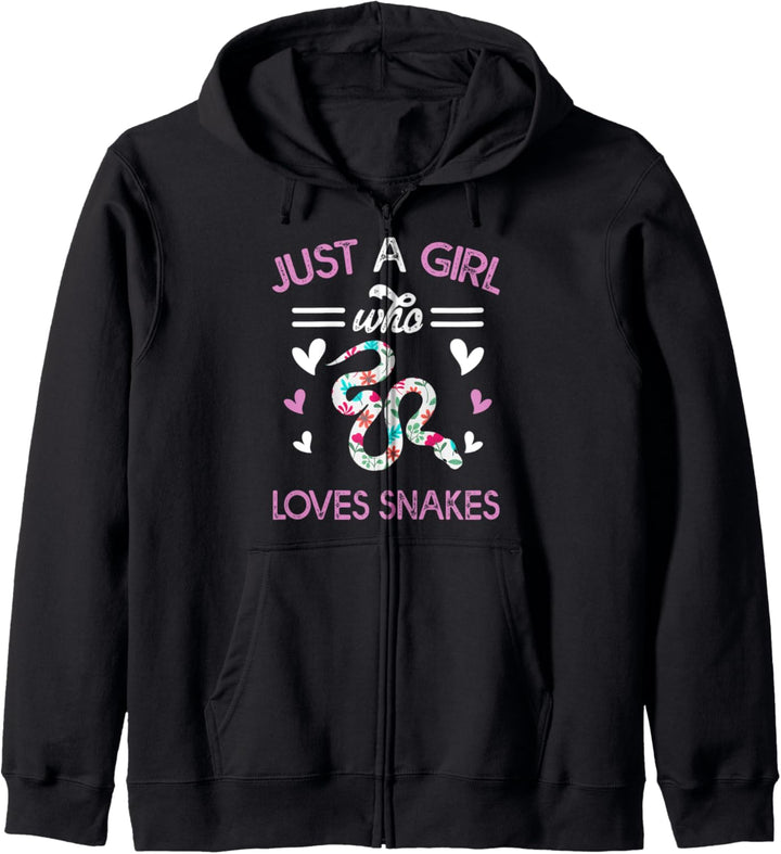 Just A Girl Who Loves Snakes shirt Women Snake Lover Gift Kapuzenjacke
