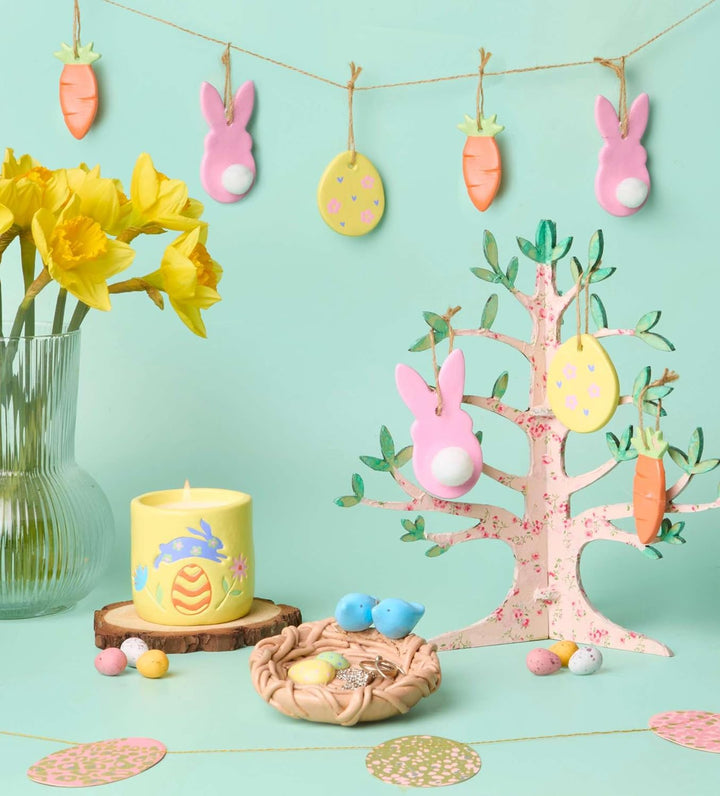 Pott’d Osterbastelset Für Erwachsene Mit Lufttrocknendem Ton, Basteln Ostern Erwachsene DIY Set Für