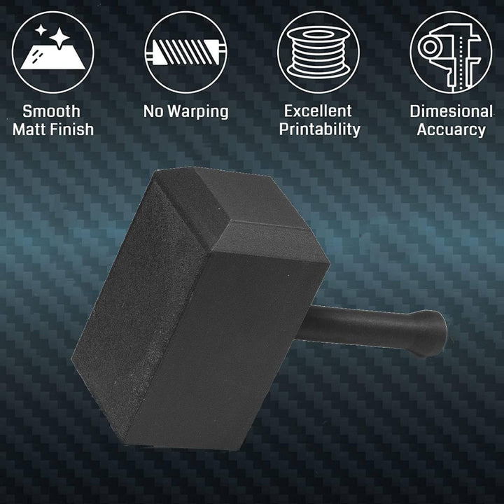 SainSmart ePA12-CF Carbon Faser Nylon Filament 1,75 mm, 0,5 kg, Massgenauigkeit +/- 0,05 mm, Schwarz