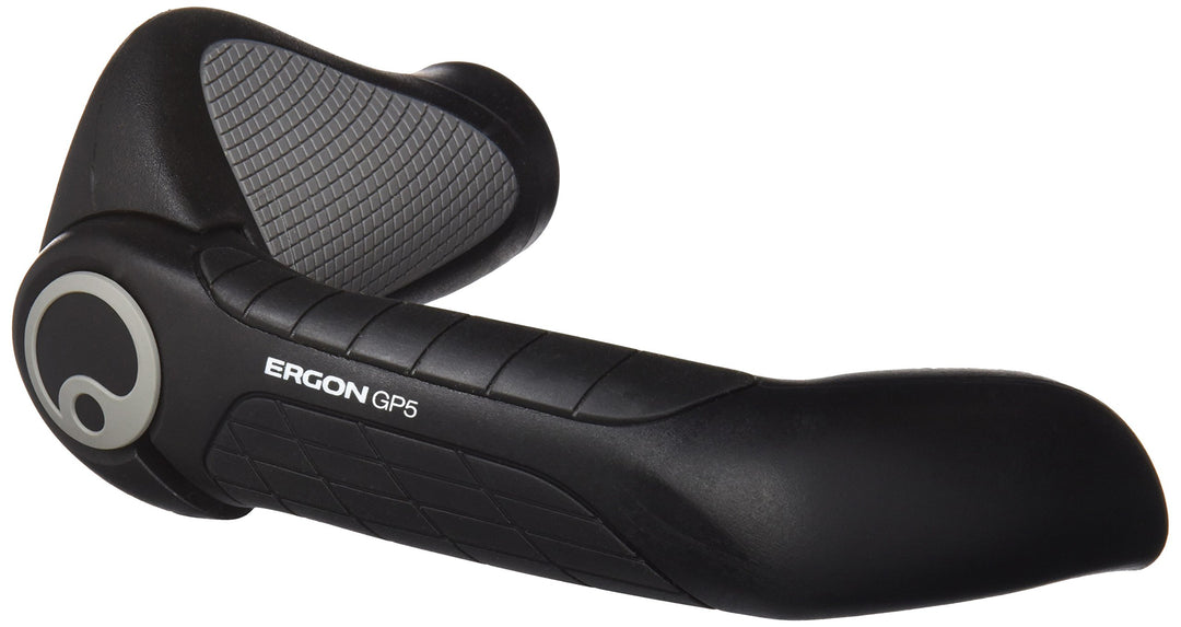 Ergon - GP5 Ergonomic Lock-on Bicycle Handlebar Grips with Extended Bar End Support | Regular, Grips