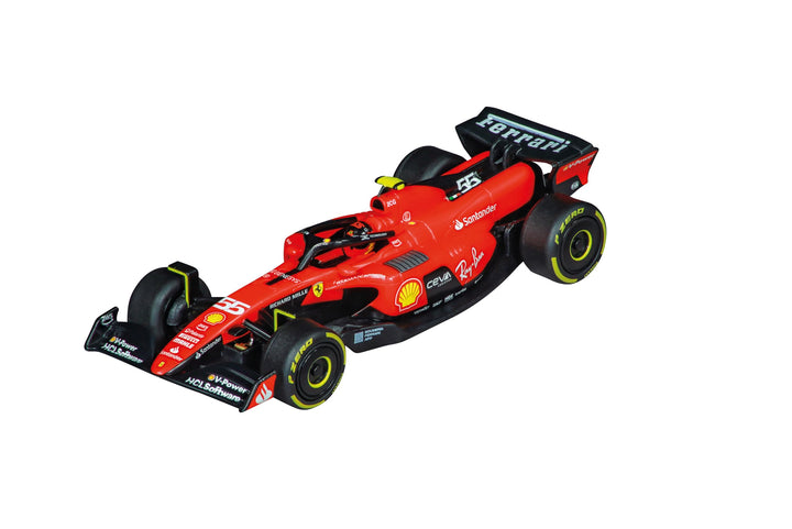 Carrera - 20064239 GO!! Ferrari SF-23 C. Sainz, No.55 | Fahrzeug im Massstab 1:43 | Slotcar | Kompat