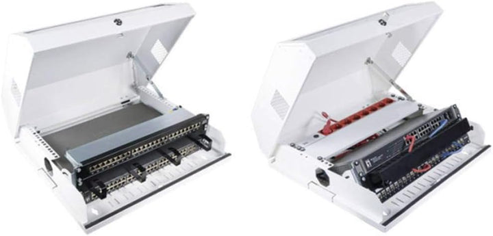 EFB-Elektronik 19" Wandgehäuse 3HE vertikal +5HE horizontal, RAL9010