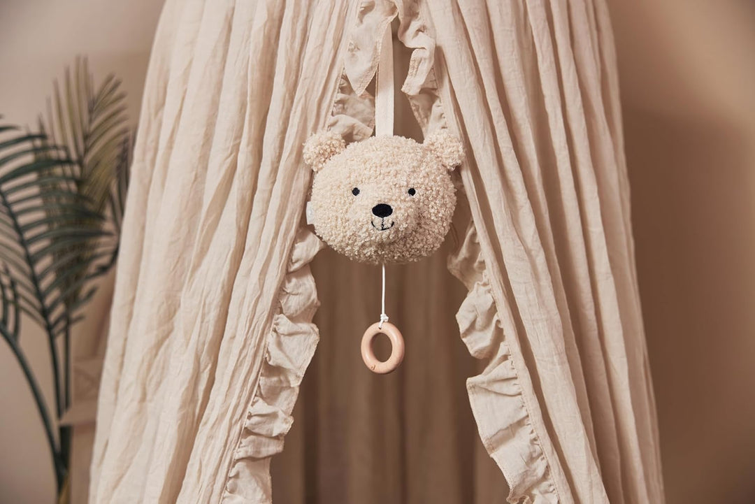 Jollein 043-001-67007 Stoff Spieluhr Teddybär beige
