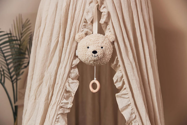 Jollein 043-001-67007 Stoff Spieluhr Teddybär beige