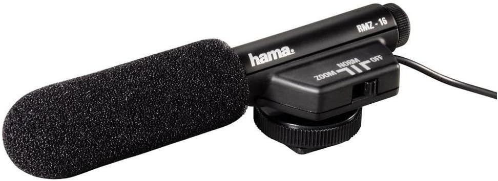 Hama Richtmikrofon für Camcorder, Spiegelreflex- und Systemkameras, Umschaltbare Richtcharakteristik
