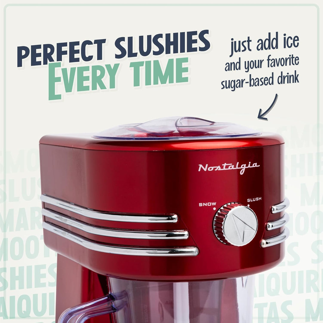 Nostalgia 1,2-Liter Gefrorene Getränkestation - Optimal für Slush-Drinks, Schneekegel, Margaritas, D