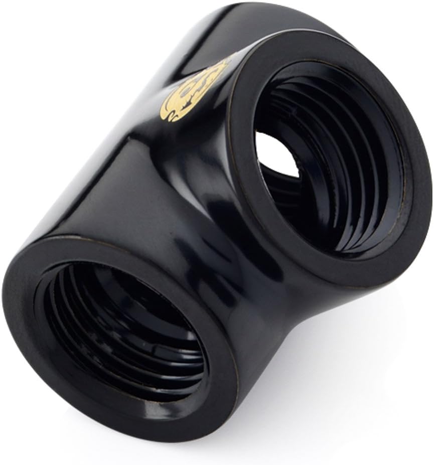 BitsPower Adapter T-Splitter 3X G1/4 Pouces IG - Schwarz matt