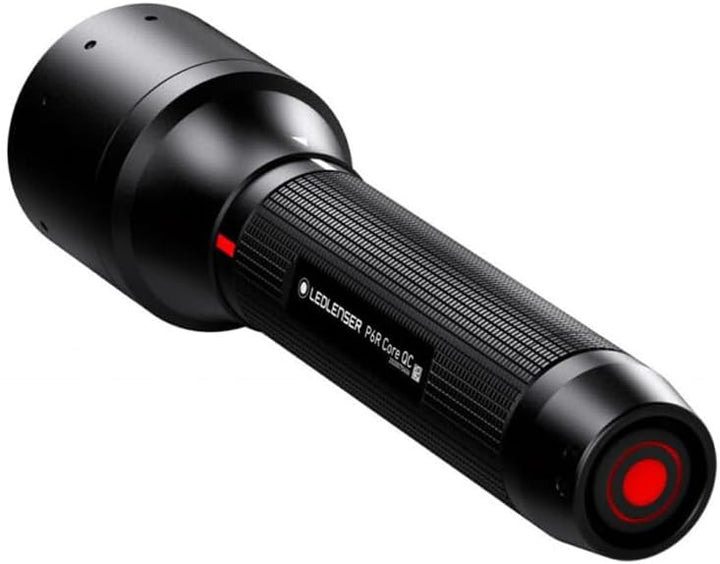 Ledlenser P6R Core QC LED Taschenlampe, Multicolor-LED (weiss, rot, grün, blau), aufladbar mit 18650